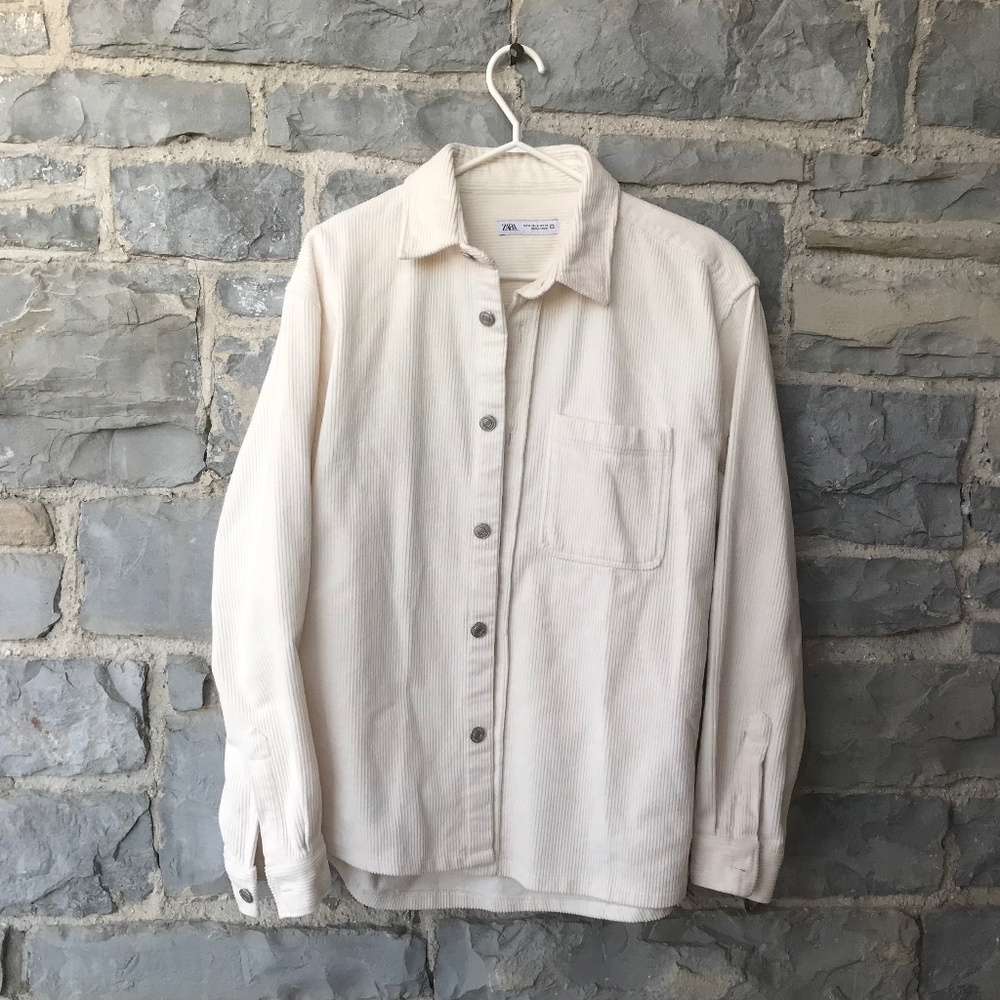 Awesome off white EUC Corduroy shirt
